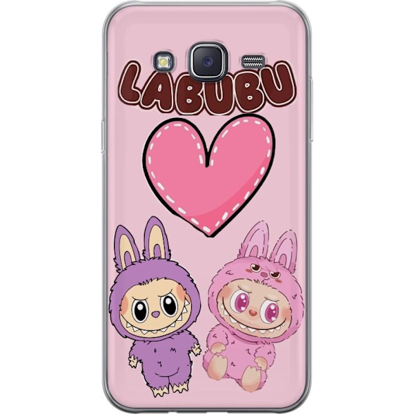 Samsung Galaxy J5 Läpinäkyvä kuori Labubu Pink Monster