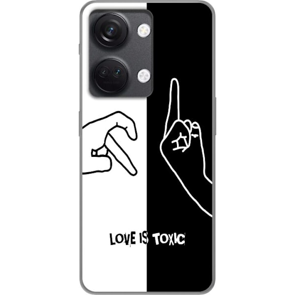 OnePlus Nord 3 Genomskinligt Skal Love Is Toxic