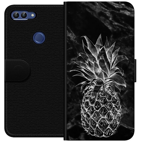 Huawei P smart Plånboksfodral Marmor Ananas