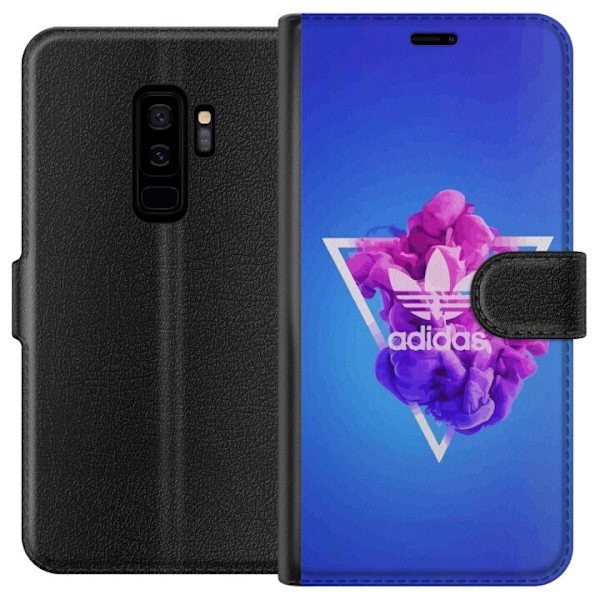 Samsung Galaxy S9+ Lommeboketui Adidas-inspirert blått design