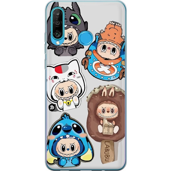 Huawei P30 lite Läpinäkyvä kuori Labubu hahmokokoelma - Pop