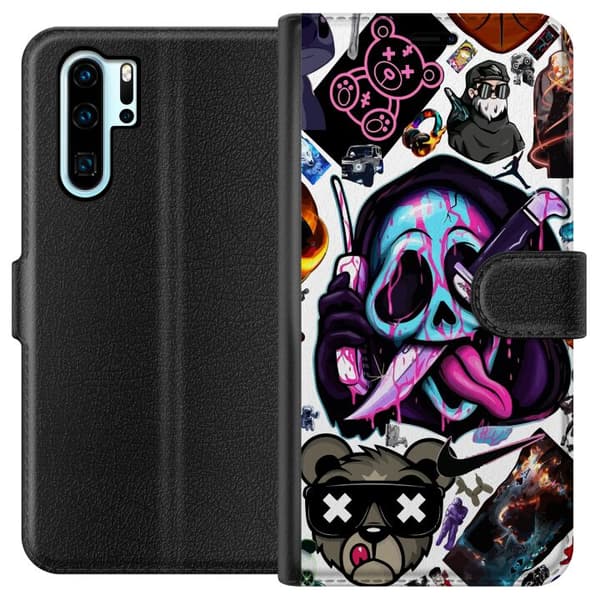 Kompatibel Tegnebogsetui til Huawei P30 Pro Stickers