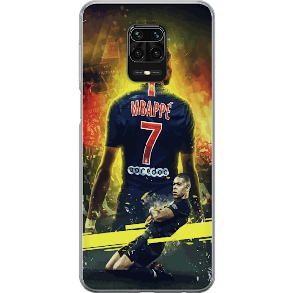 Xiaomi Redmi Note 9S Läpinäkyvä kuori Kylian Mbappé