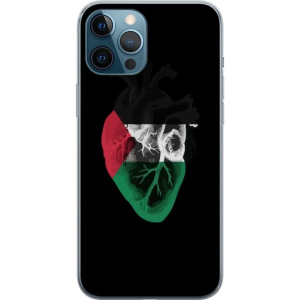 Apple iPhone 12 Pro Max Gennemsigtig cover Palestina Hjerte