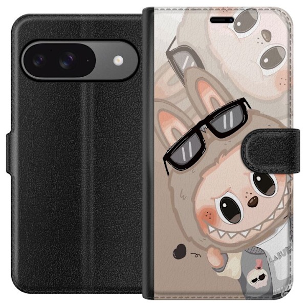 Google Pixel 9 Tegnebogsetui Labubu Rainbow Chaos