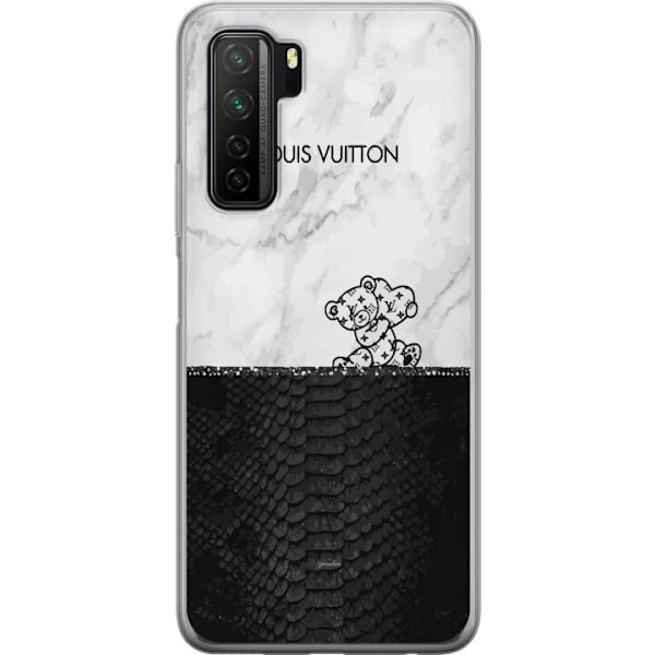 Huawei P40 lite 5G Gennemsigtig cover LV bjørn marmor