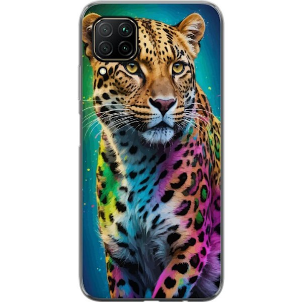 Huawei P40 lite Gjennomsiktig deksel Leopard