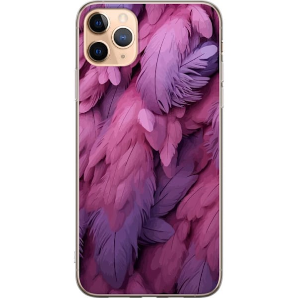 Apple iPhone 11 Pro Max Läpinäkyvä kuori Sulat