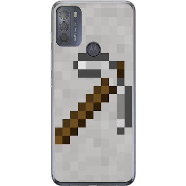 Motorola Moto G50 Genomskinligt Skal Minecraft Tools