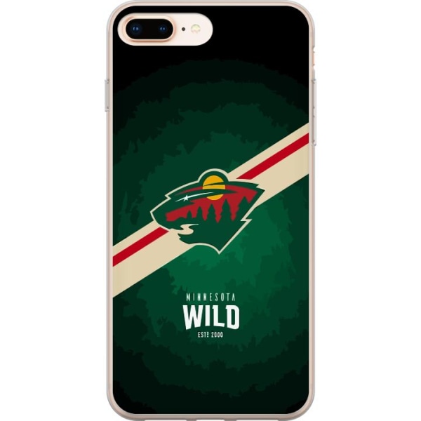 Apple iPhone 8 Plus Gennemsigtig cover Minnesota Wild (NHL)