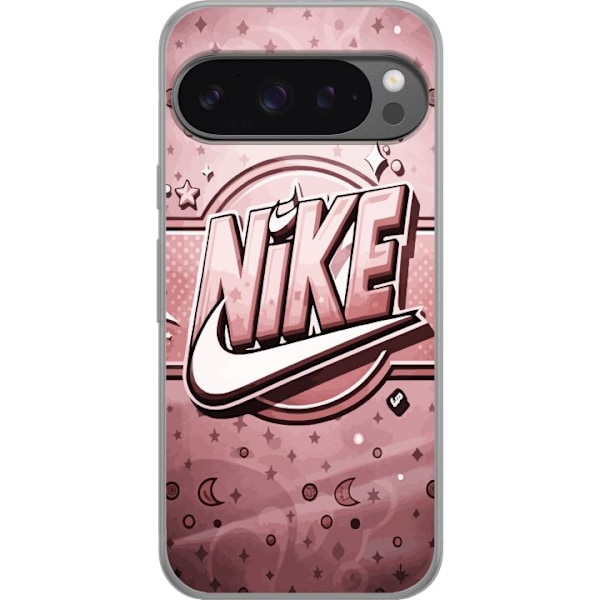 Google Pixel 9 Pro XL Genomskinligt Skal Nike Rosa