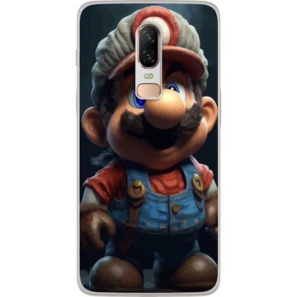 OnePlus 6 Gennemsigtig cover Super Mario