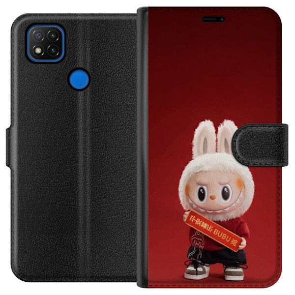 Xiaomi Redmi 9C Tegnebogsetui Pop Mart The Monsters Labubu Hel