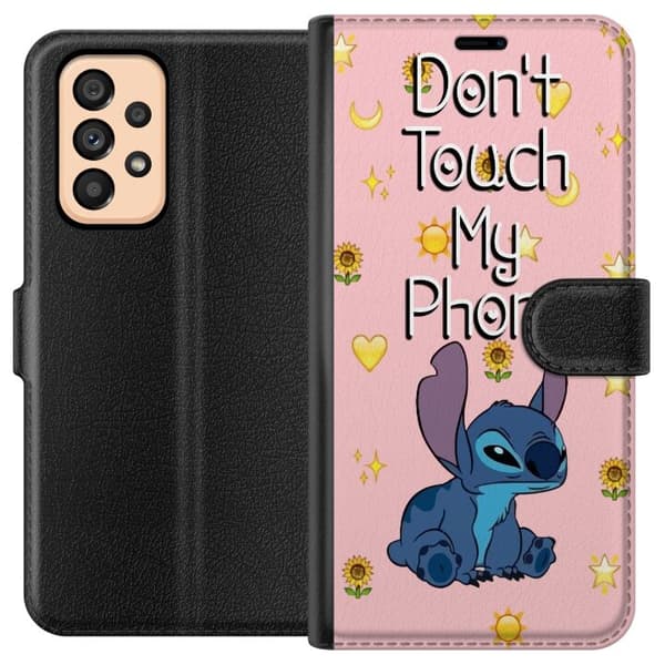 Kompatibelt Lommeboketui til Samsung Galaxy A53 5G Stitch fungerer ikke