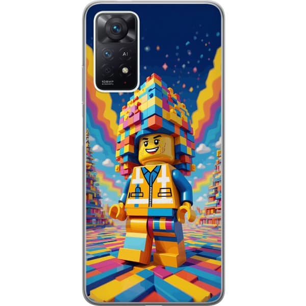 Kompatibelt Mobildeksel til Xiaomi Redmi Note 11 Pro Byggklossfigur flerfarget