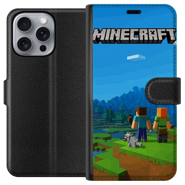 Apple iPhone 16 Pro Max Tegnebogsetui Minecraft Key Art