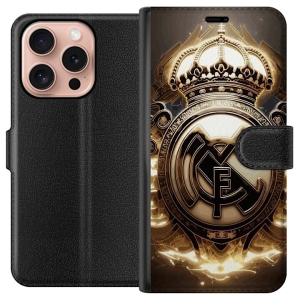 Apple iPhone 16 Pro Lommeboketui Real Madrid