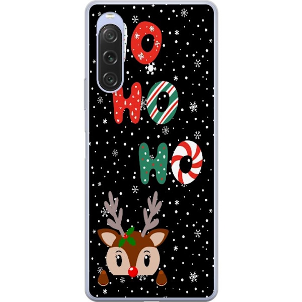 Sony Xperia 10 V Läpinäkyvä kuori HO HO HO