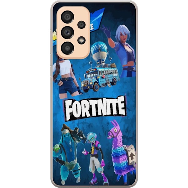 Samsung Galaxy A33 5G Läpinäkyvä kuori Fortnite