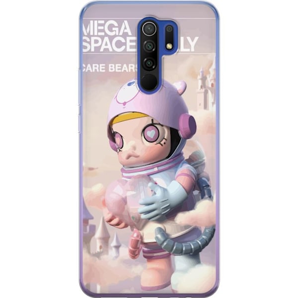 Xiaomi Redmi 9 Genomskinligt Skal Mega Space Molly Care Bears Series - Share Bear Edition