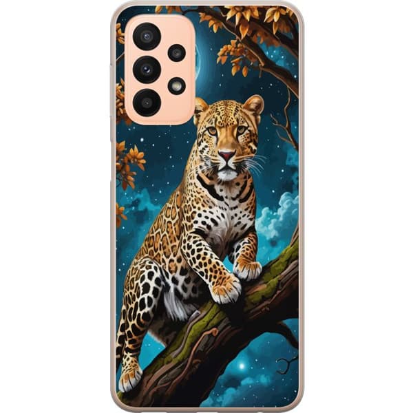 Kompatibelt Mobildeksel til Samsung Galaxy A23 Leopard