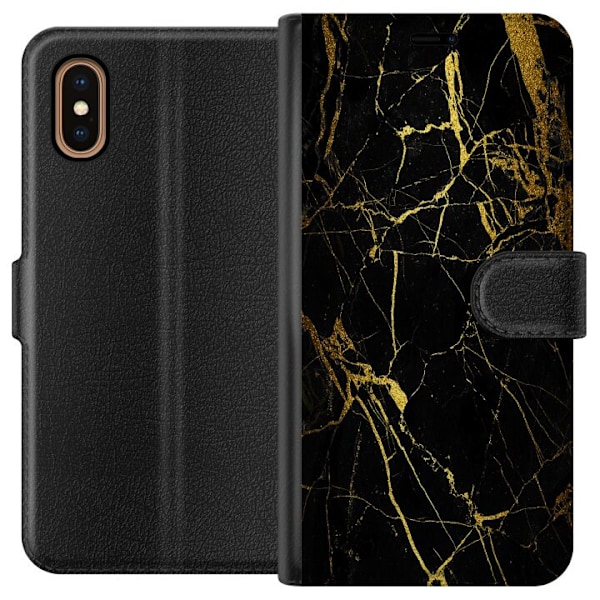 Apple iPhone XS Max Lompakkokotelo Marmori