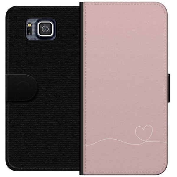 Samsung Galaxy Alpha Plånboksfodral Rosa Hjärna Design