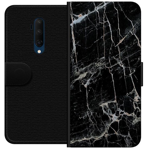 OnePlus 7T Pro Tegnebogsetui Sort marmor