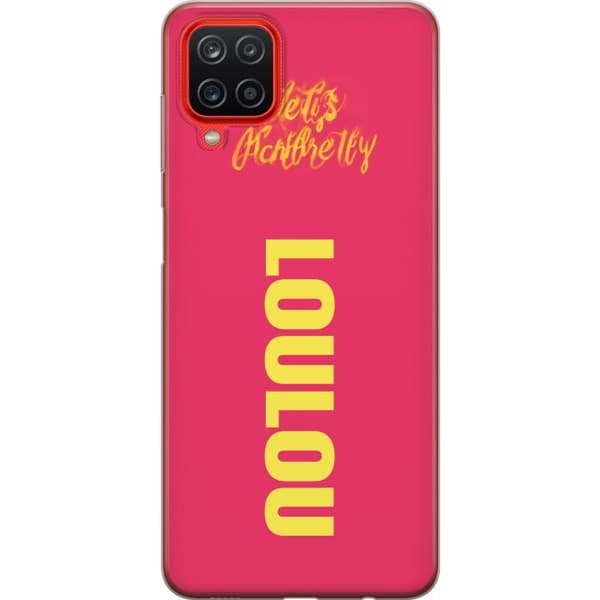 Kompatibelt Mobildeksel til Samsung Galaxy A12 LOL LOL text rosa