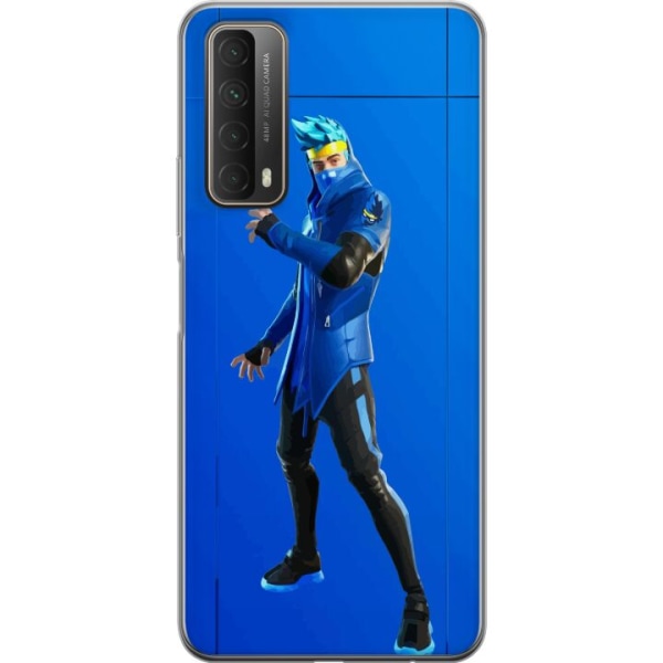 Huawei P smart 2021 Gennemsigtig cover Fortnite - Ninja Blue