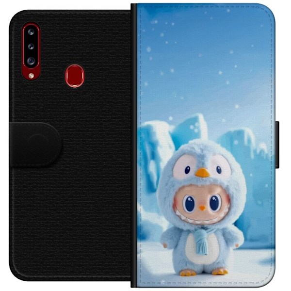 Samsung Galaxy A20s Tegnebogsetui sort ridder fortnite