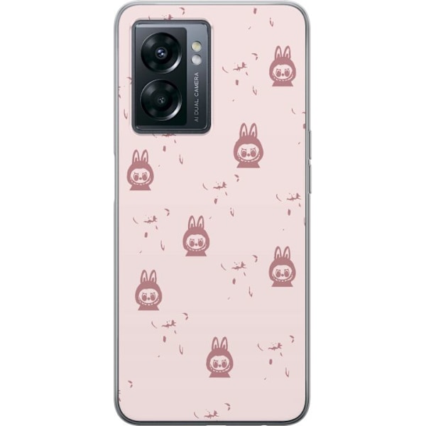 OnePlus Nord N300 Läpinäkyvä kuori Labubu Neon Pop - Neonv