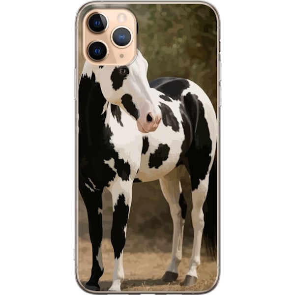 Apple iPhone 11 Pro Max Läpinäkyvä kuori Kaunis Hevonen - elegantti hevonen kuva-aihe