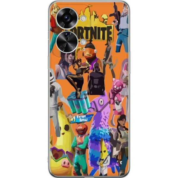 OnePlus Nord 2T Läpinäkyvä kuori Fortnite