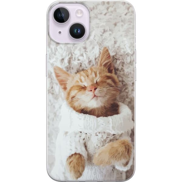 Kompatibelt Mobildeksel til Apple iPhone 14 Katt