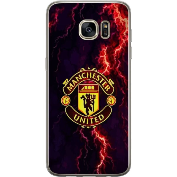 Samsung Galaxy S7 edge Läpinäkyvä kuori Manchester United