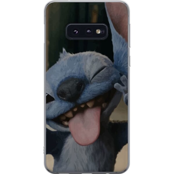 Samsung Galaxy S10e Genomskinligt Skal Stitch Söt Alien – Blå Favorit från Yttre Rymden
