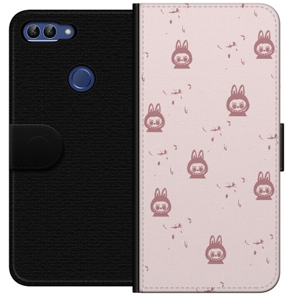 Huawei P smart Lompakkokotelo Labubu Neon Pop - Neonvärinen p