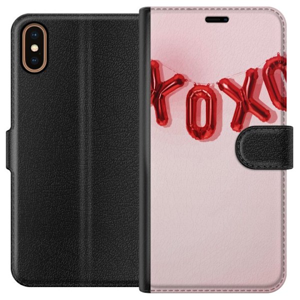 Apple iPhone XS Lommeboketui Valentinsdagen XOXO