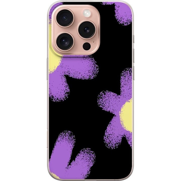 Apple iPhone 16 Pro Gennemsigtig cover Blomsterdragt