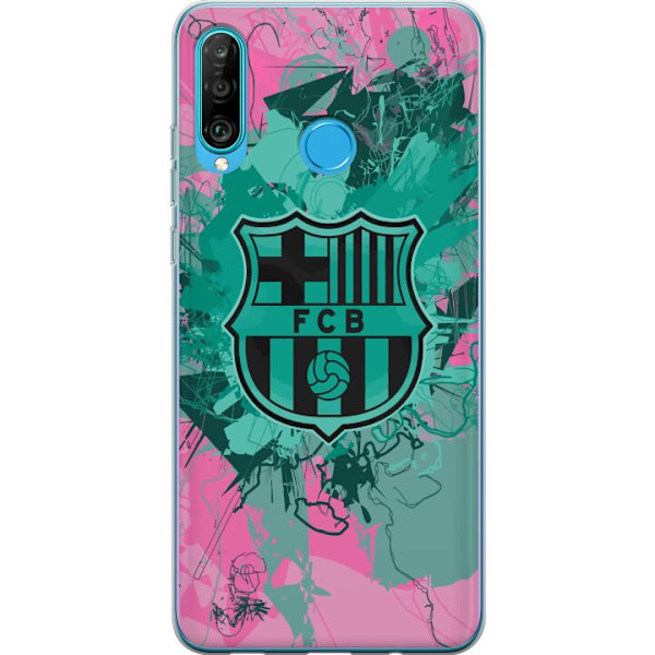 Huawei P30 lite Genomskinligt Skal FCB