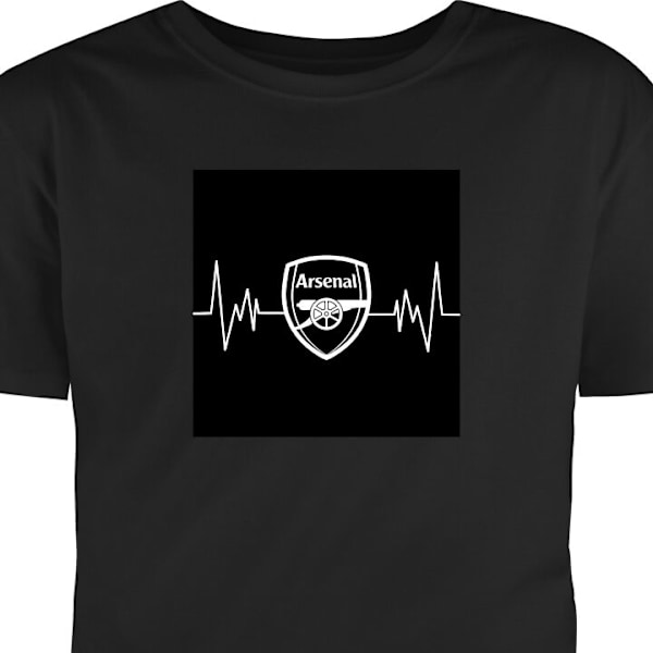 T-shirt til Voksen | Klassisk Voksen T-shirt Arsenal sort L