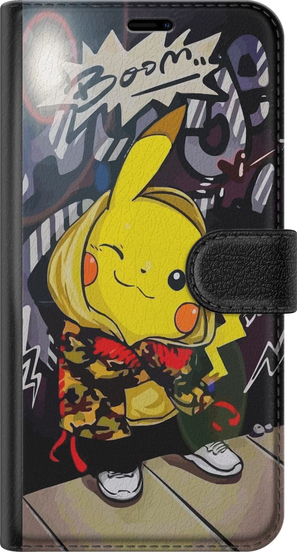 Kompatibelt Plånboksfodral till Samsung Galaxy S21 Pikachu