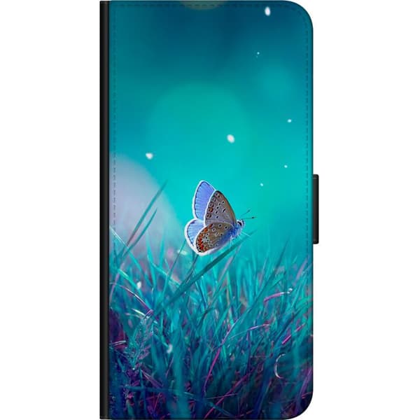 Kompatibelt Lommeboketui til OnePlus 9 Pro Blå sommerfugl