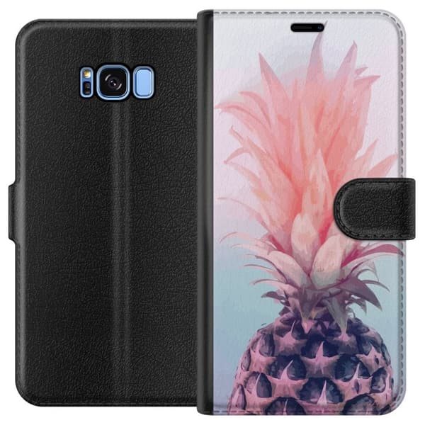 Kompatibelt Lommeboketui til Samsung Galaxy S8 Ananas