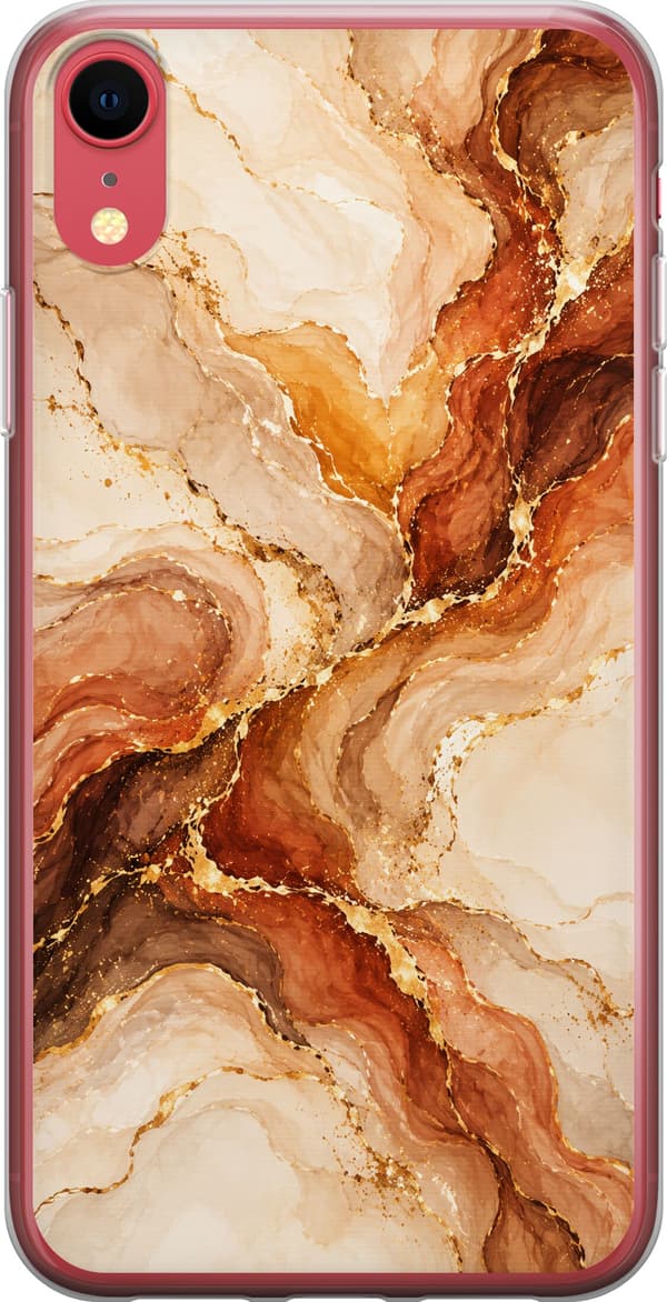 Kompatibelt Mobildeksel til Apple iPhone XR Høstagat beige