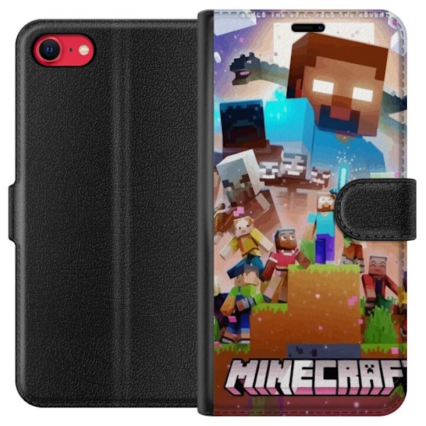 Apple iPhone SE (2022) Plånboksfodral Minecraft
