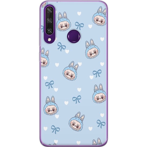 Huawei Y6p Gjennomsiktig deksel Eldigt monster i rødt og oran