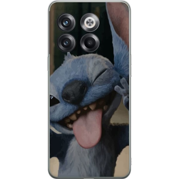 OnePlus 10T Läpinäkyvä kuori Stitch Söpö Alien - Sininen