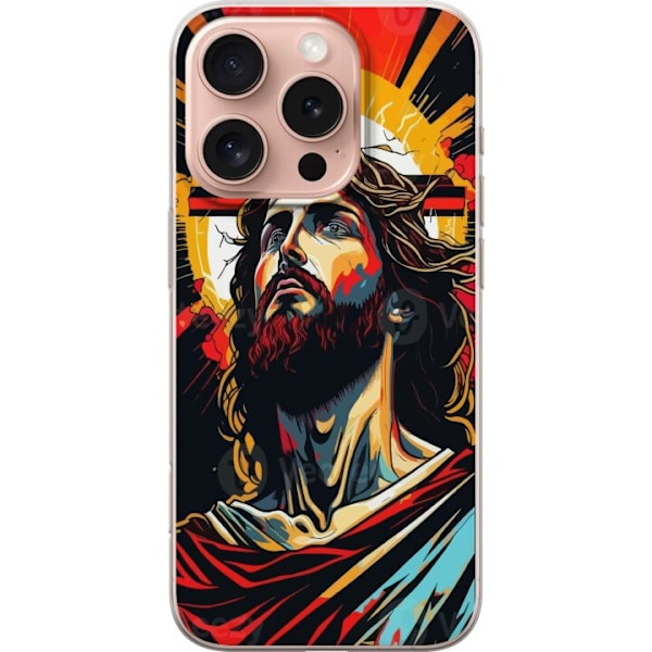 Apple iPhone 16 Pro Läpinäkyvä kuori Jeesus ja Kortti - usk